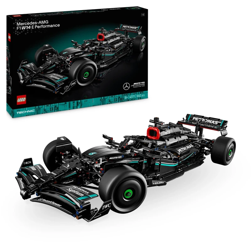 LEGO Technic Mercedes-AMG F1 W14 E Performance Set for Adults to Build, Scale Formula One Race Car Model Building Kit, Collectible Home or Office Décor, Birthday Gifts for men, Women, Him or Her 42171