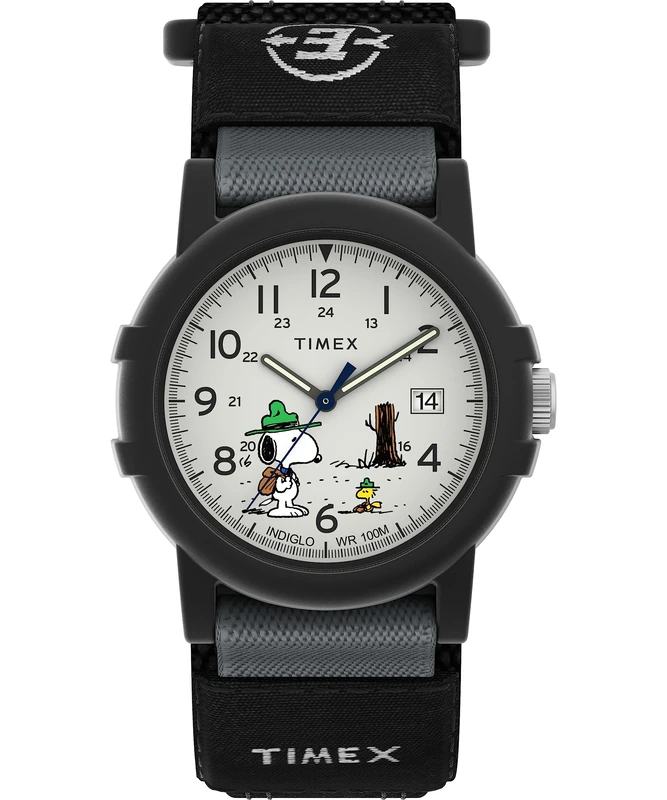 Timex Expedition X Peanuts Beagle Scout Camper TW4B29100 Armbanduhr, für Herren, 40 mm, Stoffband