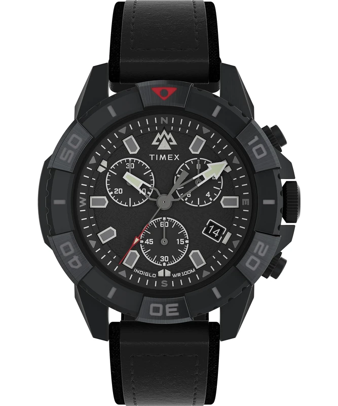 Timex Men Analog Quartz Watch with Leather-Vegan Strap TW2W16000