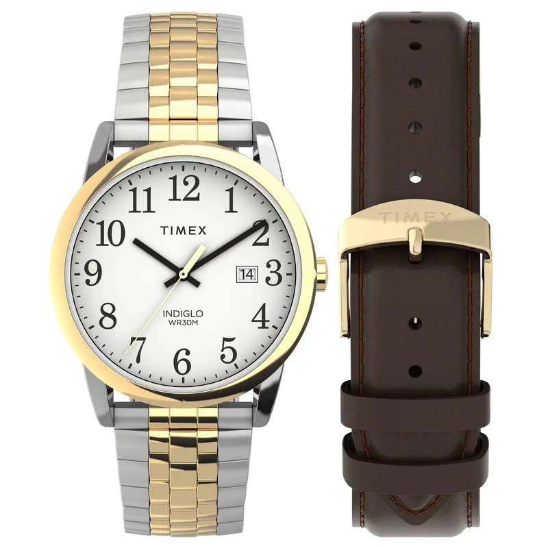 Timex Easy Reader Classic Men's 38 mm Stainless Steel Strap Watch TWG063100
