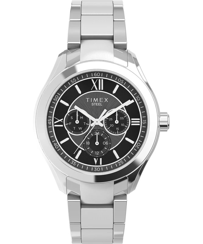 Timex Multifunction Men's 42 mm Stainless Steel Strap Watch TW2V95400