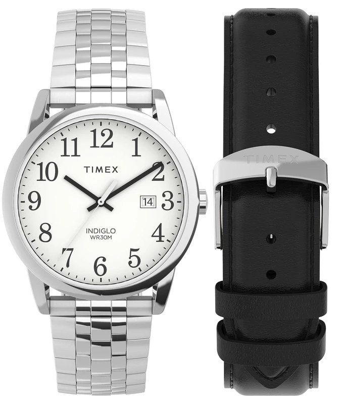 Timex Easy Reader Classic Men's 38 mm Stainless Steel Strap Watch TWG063200