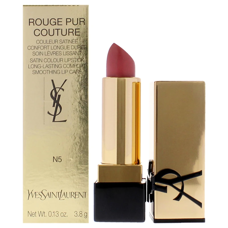 Rouge Pur Couture Satin Lipstick - N5 Tribute Nude by Yves Saint Laurent for Women - 0.13 oz Lipstick - Image 1