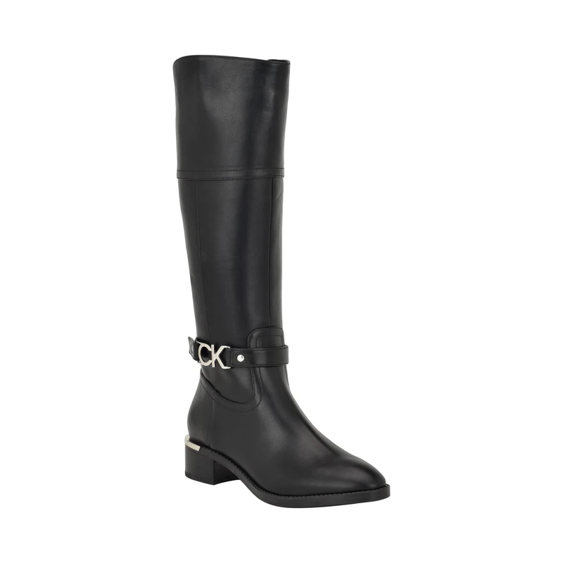 Calvin Klein Women's Daphny Knee High Boot, Black 001, 8 UK