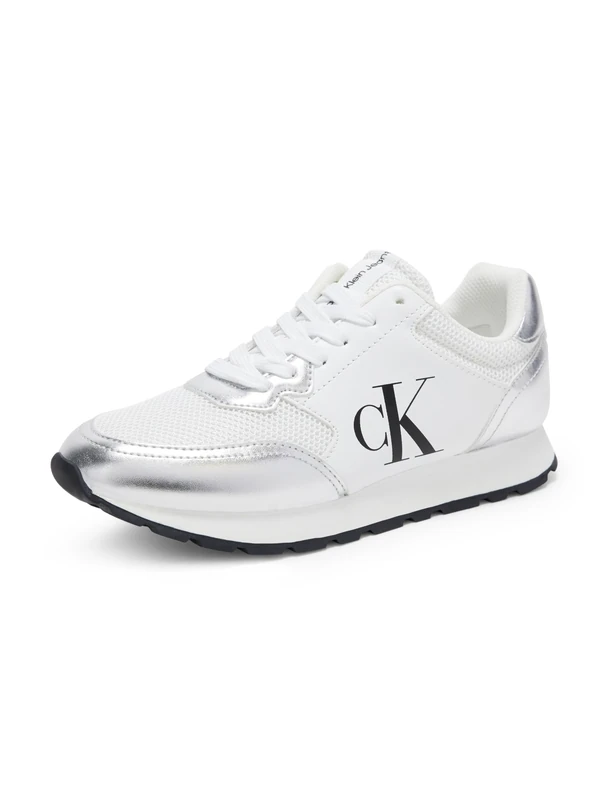 Calvin Klein Women's Camina Sneaker, White, 5 UK