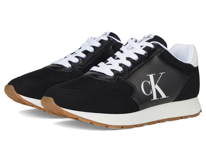 Calvin Klein Women's Camina Sneaker, Black, 6 UK