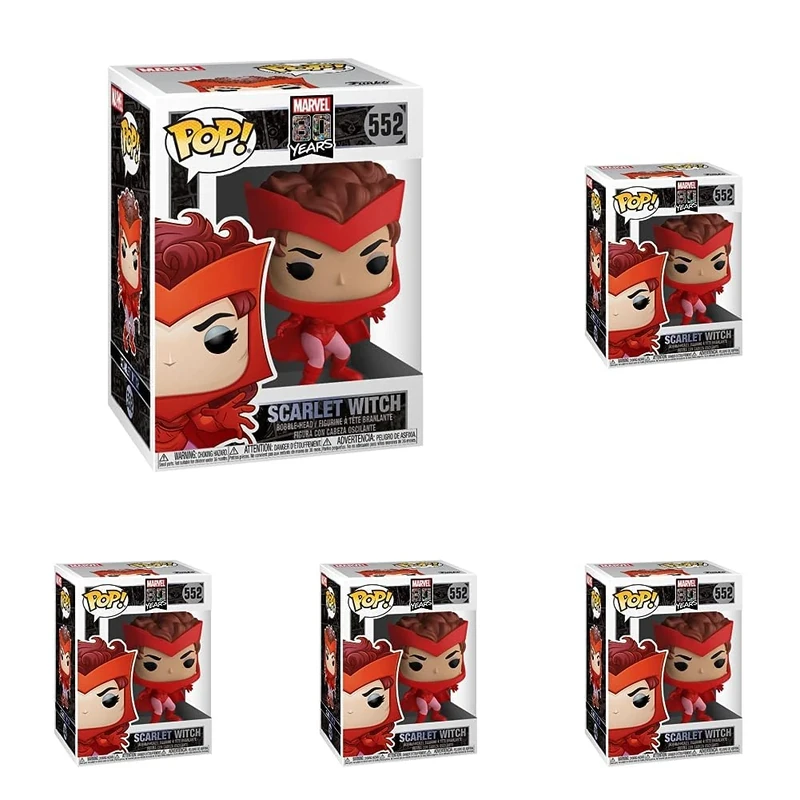 Funko POP! Marvel: 80th - First Appearance: Scarlet Witch - Marvel 80th - Collectable Vinyl Figure - Gift Idea - Official Merchandise - Toys for Kids & Adults - Comic Books Fans (Pack of 5)