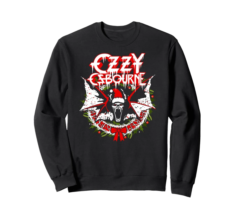 Ozzy Osbourne Holiday Bat Sweatshirt