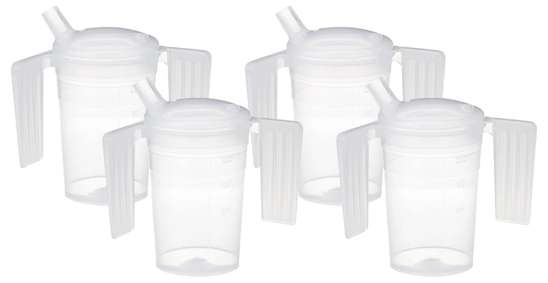 NRS Healthcare Feeder Cup with Handle with Wide Spout (Pack of 4)