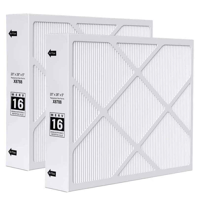 Znnam X8788 MERV 16 Filter 20x26x5 Air filter X8788 Merv 16 carbon clean Furnace Filter Replace for PCO20-28 PureAir2 packs
