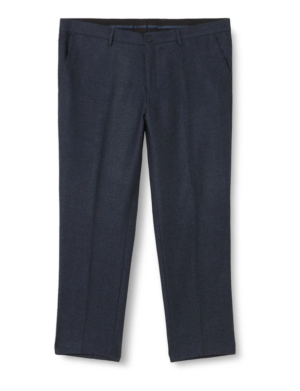 SELETED HOMME Men's Slhslim-ISAC Navy Herringbone TRS B Noos Dress Pants, Blue, 50