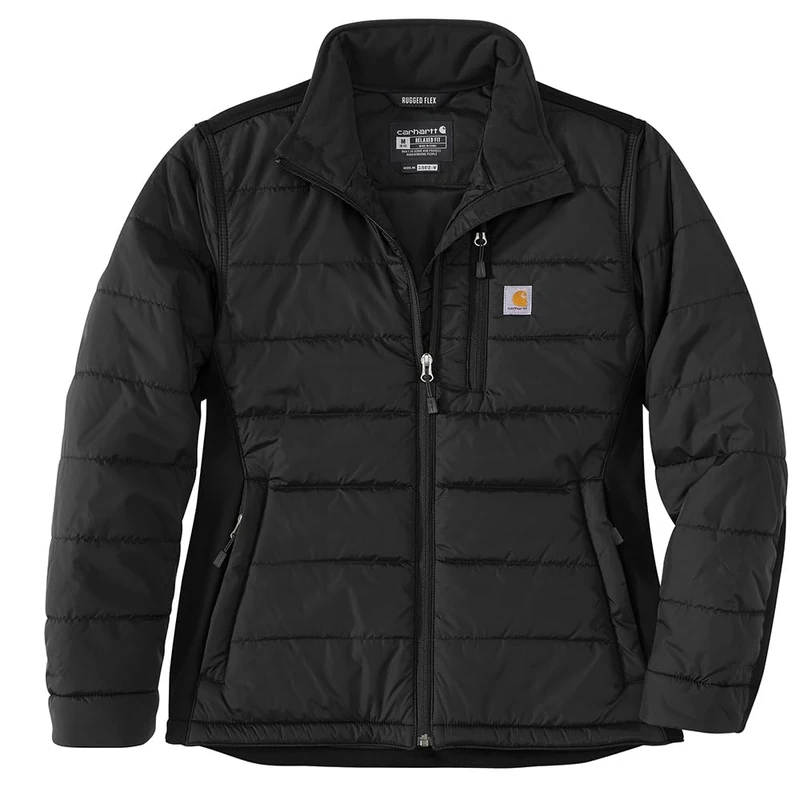Carhartt Women's Winter Jacket Relaxed Fit Light Insulated, black, M