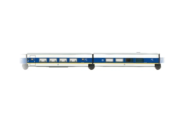 Arnold HN4464 RENFE, 2-unit pack Talgo 200, 1st class + bar coach, white and blue livery with yellow stripe, ep. V 1:160 Scale N gauge