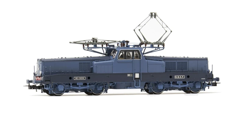 Jouef HJ2450 SNCF, 4-axle electric locomotive BB 13052 "Cité du Train with 4 lower lamps, blue livery, ep. IV 1:87 Scale HO Gauge