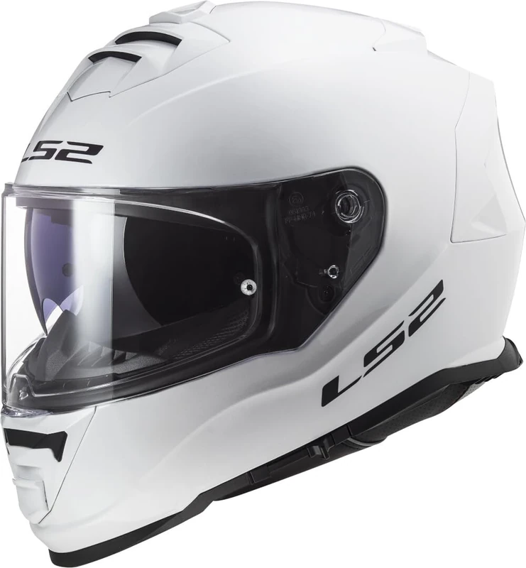 LS2 FF800 STORM II Dual Visor Full Face Motorcycle Helmet. SOLID WHITE (XL) 61-62cm
