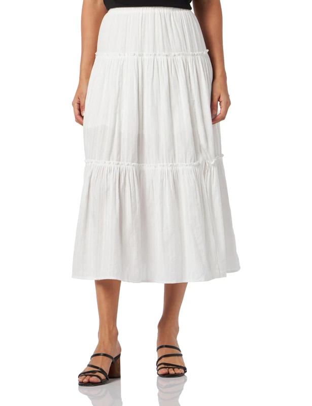 baradello Women's Skirt, Wool White, S