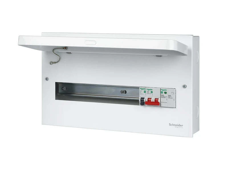 Schneider Electric Easy9 Compact Consumer Unit 16way with 100A Switch, 2x 100A Type A RCCBs and SPD