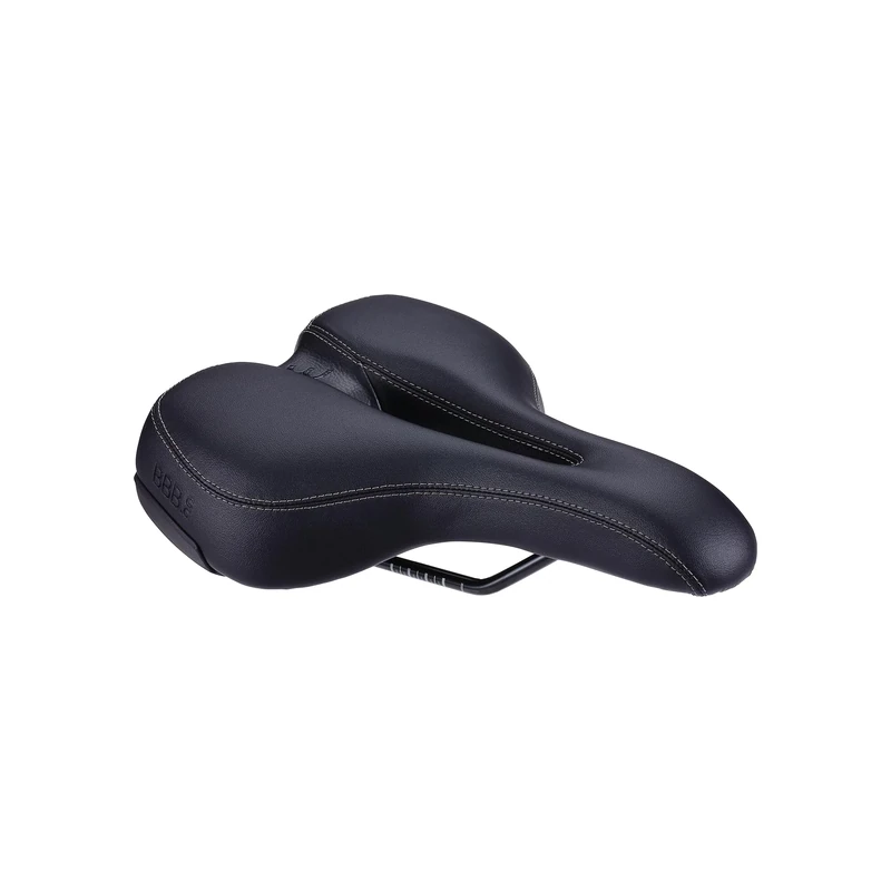 BBB Cycling SoftShape Active Bicycle Saddle I Bike Seat Unisex I Sportive Design Bike Saddle With Cut-Out I BSD-122, Black