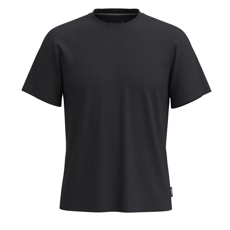 Smartwool Men's Perfect Crew Short Sleeve Tee, Black, Large