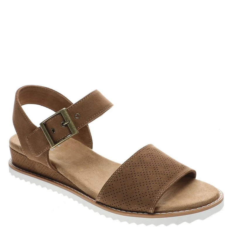 Skechers Bob's Womens Desert KISS SERENDIPITOUS, Chestnut Microfiber, 2.5 UK