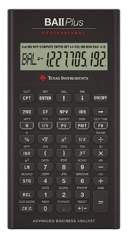 Texas Instruments BA II Plus Professional Financial Calculator - Image 1