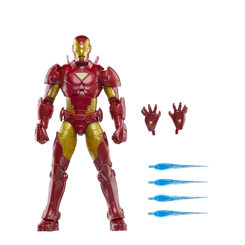 Marvel Legends Series Iron Man (Model 20) Comics Action Figure, Red and Gold
