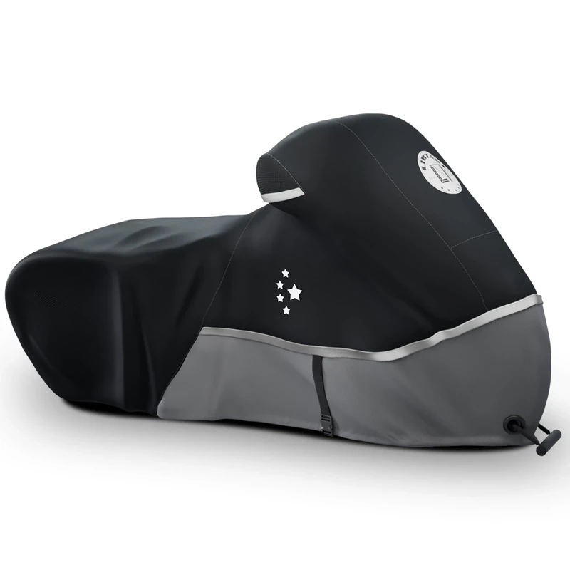 LIBZAKI Motorcycle Cover 86" XL Vehicle Cover/Gray