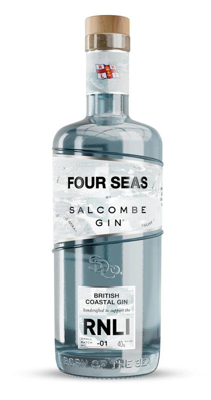 Salcombe Gin ‘Four Seas’ 70cl | 40% ABV | British Coastal Classic London Dry Gin | Supporting the RNLI | Vegan | 2% Donated to the RNLI | Distilled & Crafted in Salcombe, South Devon