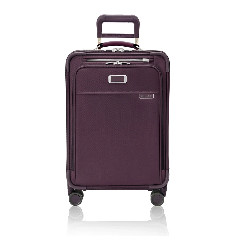 Briggs & Riley Baseline Spinners, Plum, 22-inch Baseline Essential Carry-On, Baseline Spinners