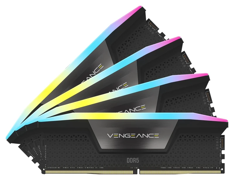 CORSAIR VENGEANCE RGB DDR5 RAM 96GB (4x24GB) 5600MHz CL40 Intel XMP iCUE Compatible Computer Memory - Black (CMH96GX5M4B5600C40)