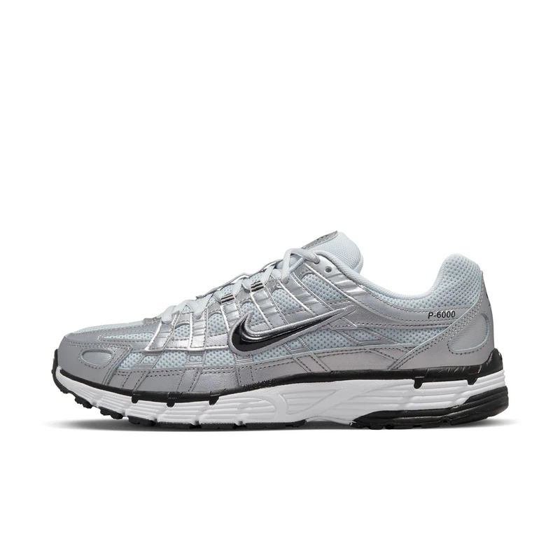 Nike Women's P-6000 Shoes, White/Black/Metallic Silver, 4.5