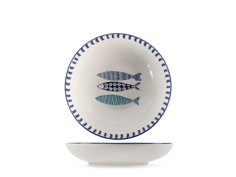 H&H Set 6 Piatti Fondi Mediterraneo cm 20 - Image 1