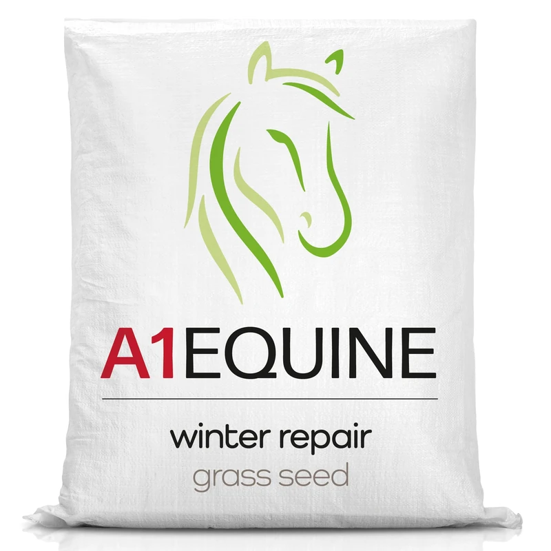 A1 Lawn, Equine Winter Repair Grass Seed - Low Temperature Germination, Hard Wearing Paddock Mix, DEFRA Certified, 10kg