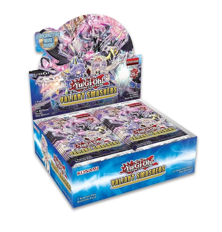 Konami YU-Gi-Oh Game Card Valiant Smashers German Edition Display, Blue
