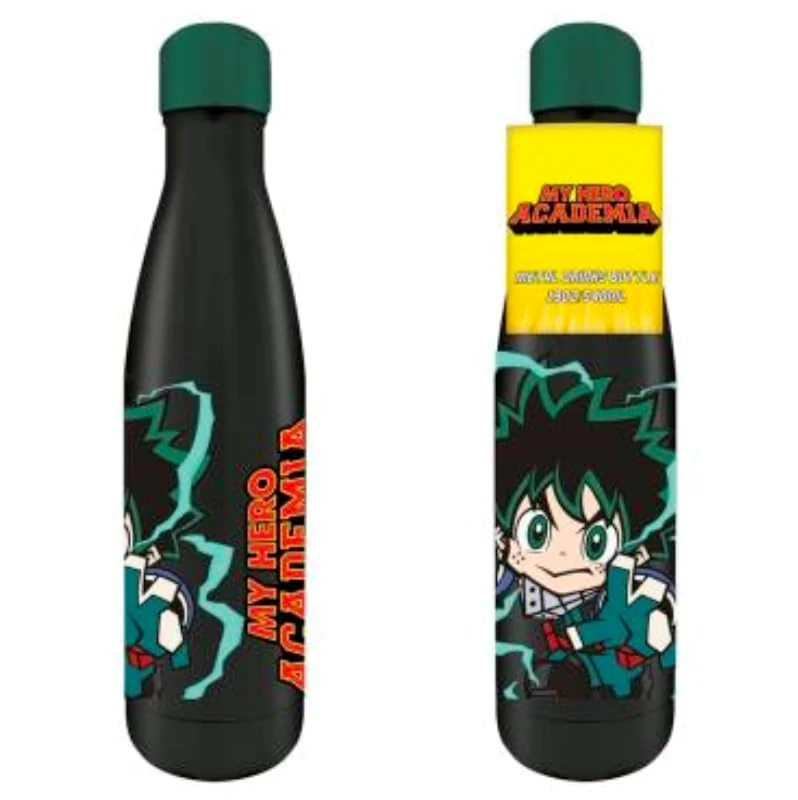 Pyramid International My Hero Academia (Chibi) Metal Drinks Bottle (Boxed), Lightweight and Portable, 17 fl oz / 500ml, One Size