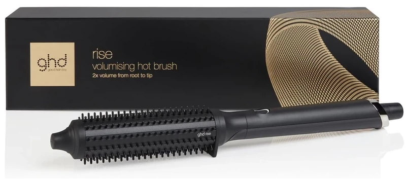 ghd Rise Volumising Hot Brush, 2x More Volume, 5mm Hair Bristles, Universal Voltage, Tapered Barrel, 2.7m Cord