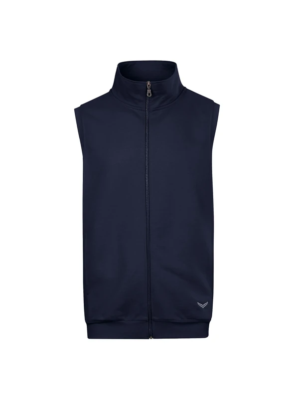 Trigema Men's 675405 Vest, Navy Seagrass, L