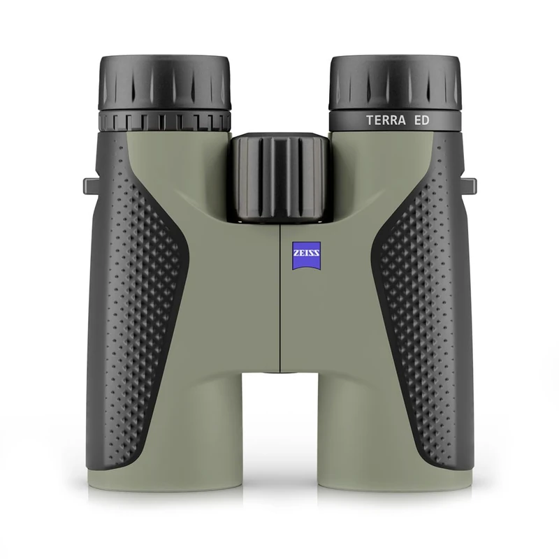 ZEISS Terra ED Binoculars 10x42 Waterproof, and Fast Focusing with Coated Glass for Optimal Clarity in All Weather Conditions for Bird Watching, Hunting, Sightseeing, Black-Green (Black-Green)