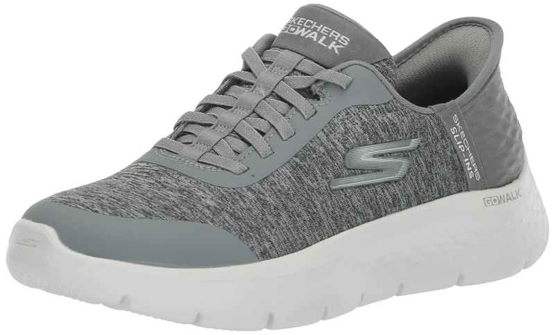 Skechers Women's Go Walk Flex Dacey Freisprecheinrichtung Sneaker, Gray, 4.5 UK