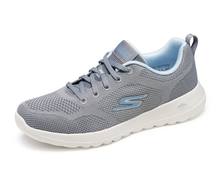 Skechers Women's Go Walk Joy Violet Sneaker, Grey/Blue, 5 UK