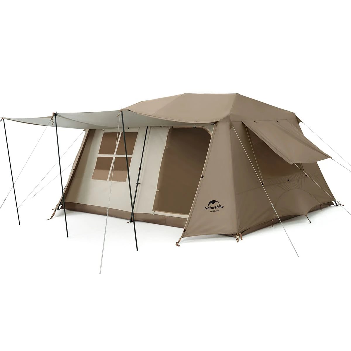 Naturehike Village 13㎡ Family Pop Up Home Tent - Large Tunnel Tent for 4-6 People with 2000mm Hydrostatic Head