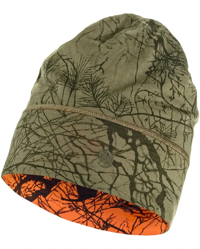 Fjallraven 87170-626-261 Lappland Beanie/Lappland Beanie Hat Unisex Green Camo-Orange Multi Camo Size OneSize