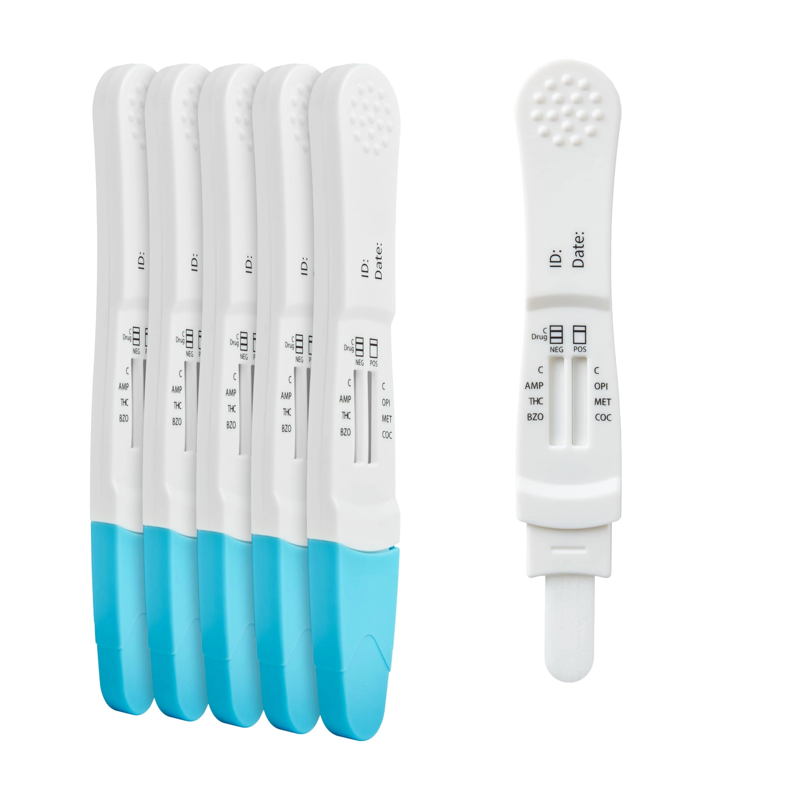 Drug Testing Kits 2 Pack – 6-in-1 Saliva Drug Testing Kits – Cocaine, Cannabis, Opiates, Methamphetamine, Benzodiazepine, Amphetamine – Oral Fluid Saliva Test Kit – Fast Results and Accurate Testing