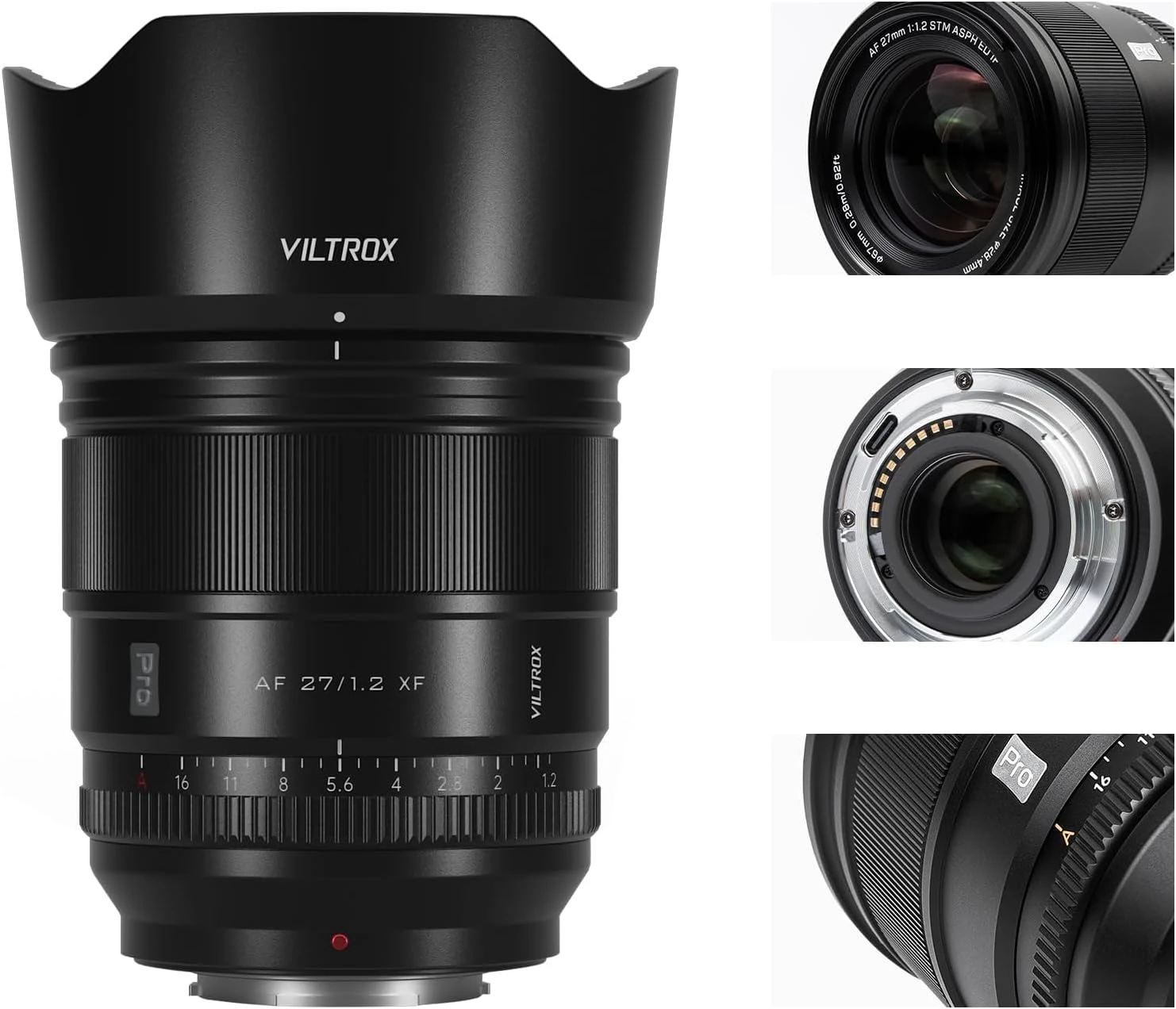 VILTROX 27mm F1.2 XF Pro APS-C Autofocus Lens for Fuji X Mount Professional Standard Camera Lenses Compatible with Fujifilm X-T5,X-H2S,X-S10,X-T30 II,X-T20,X-T10,X-T4,X-T3,X-T2,X-PRO3,X-M1 X-H1