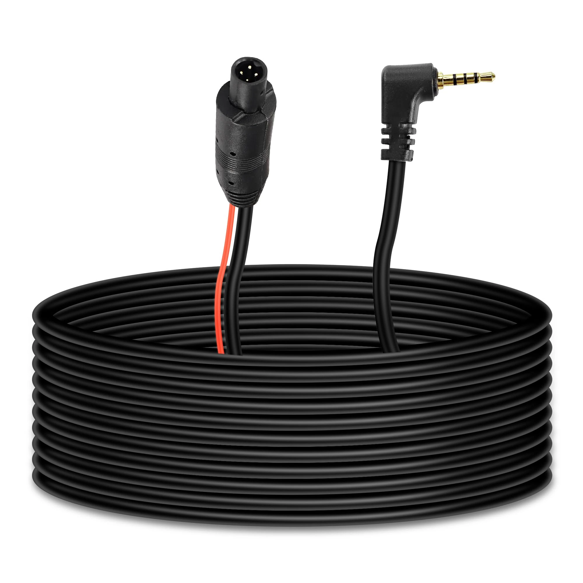 MEIRYFA 4 Pin Dash Cam Cable Rear View Camera Wire 4 Pin Male to 2.5mm Male Plug Car Backup Camera Reverse Mirror Extension Cord for Trucks,RV,Bus (10M)