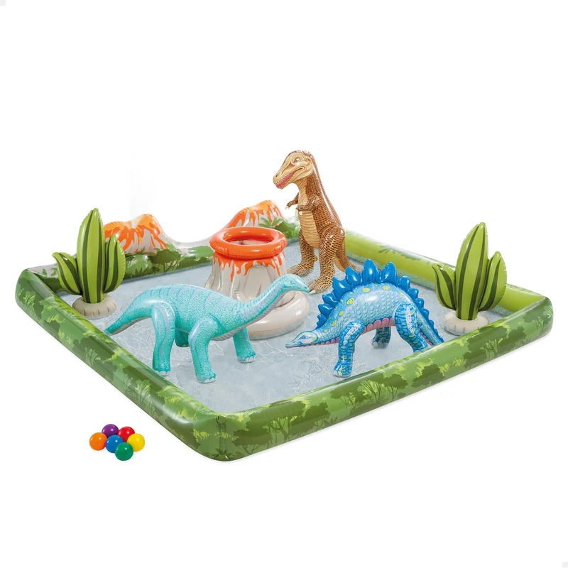 Intex Jurassic Adventure Play Center, Inflated Size: 2.01m x 2.01m x 36cm (56132NP)