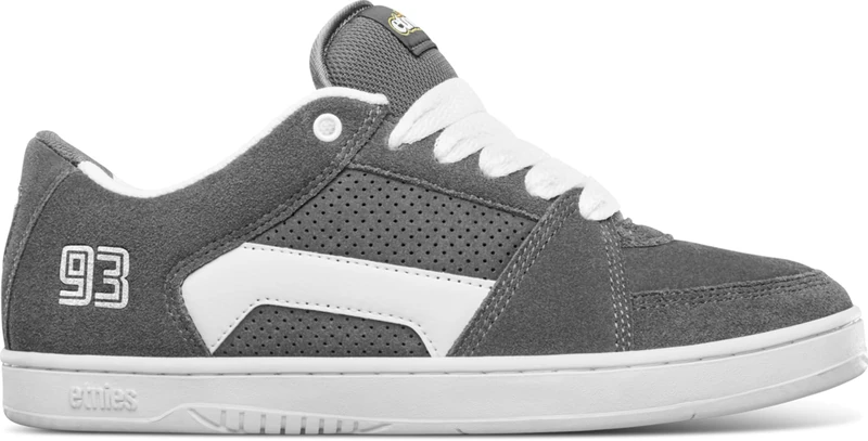 Etnies Men's MC Rap LO Skate Shoe, Grey/White, 12 UK