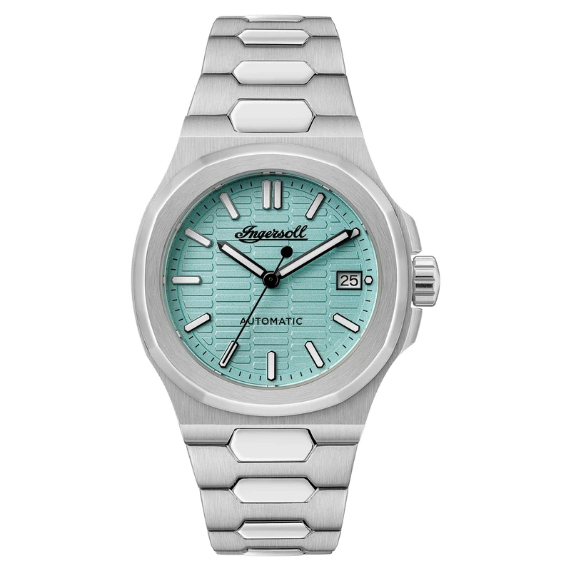 Ingersoll The Catalina Mens 38mm Automatic Watch with Skeleton Dial and Silver Stainless Steel Bracelet Strap - Image 1