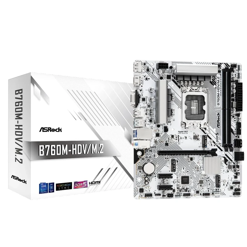 Carte Mère ASRock B760M-HDV/M.2 DDR5 (Intel LGA 1700) Micro ATX