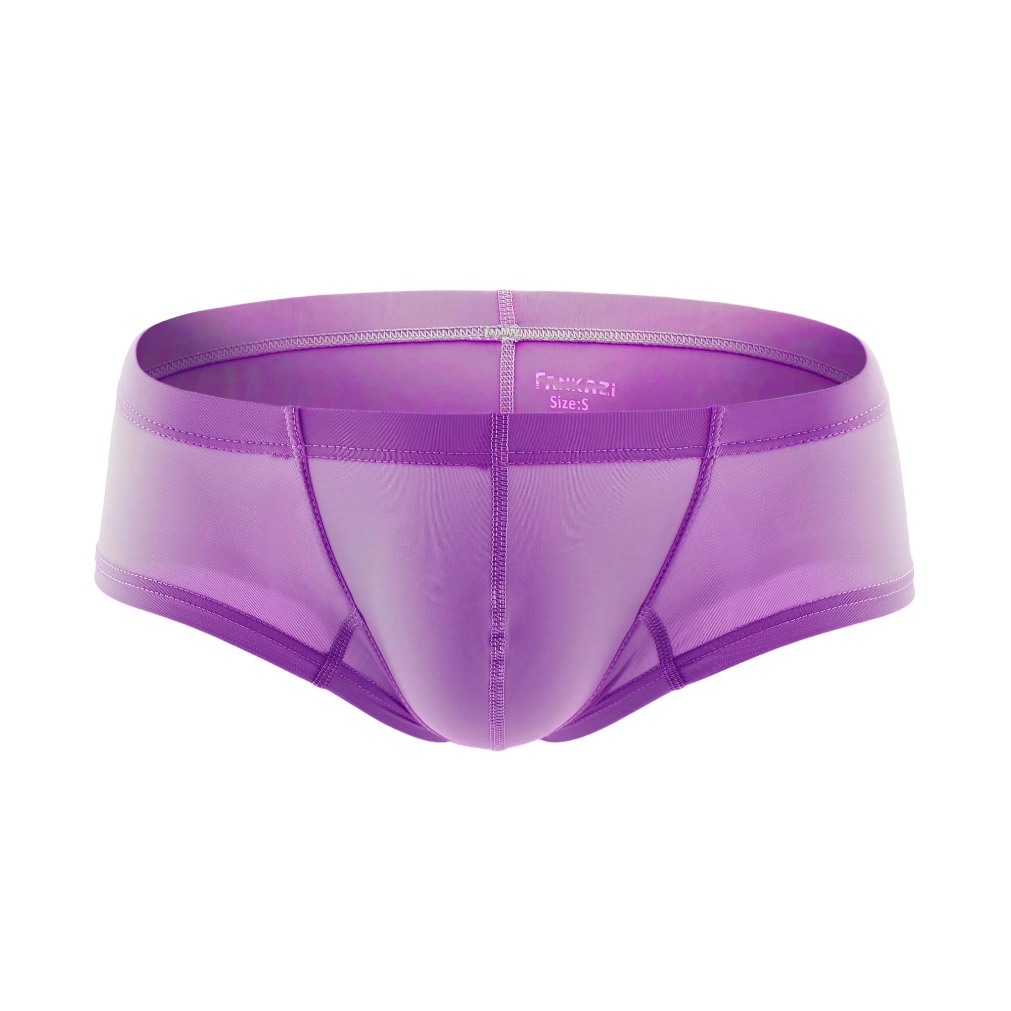 Drelaar Men's Relaxed Low-Rise Smooth Breathable Stretchy Boxer Shorts Trunks Large Purple